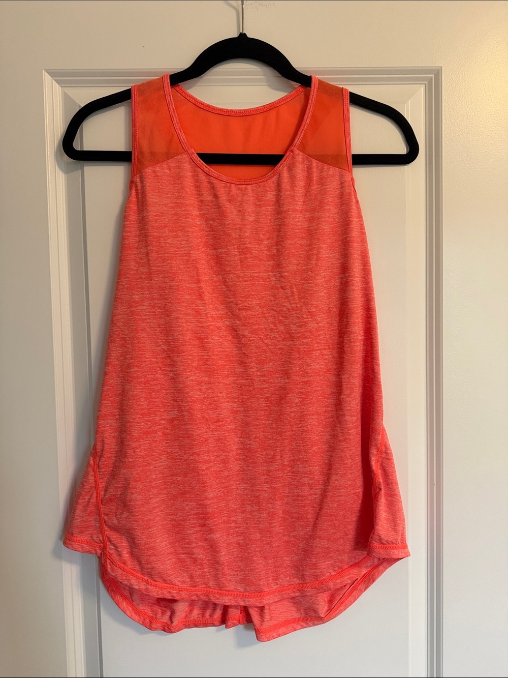 NWOT Women’s Active Mesh Racerback Workout Tank Top - Bright Orange - Size L